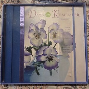 Days to Remember Floral Calendar and Card Organizer